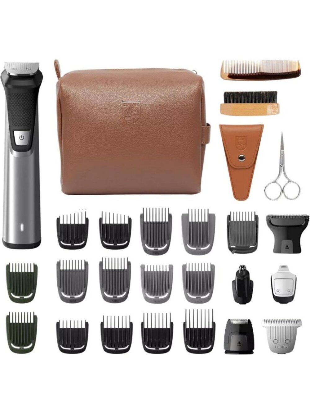 29-Piece Multi Groomer Kit for Men - Versatile Trimmer for Beard, Body & Face